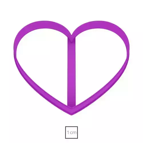 Heart cookie cutter for professional