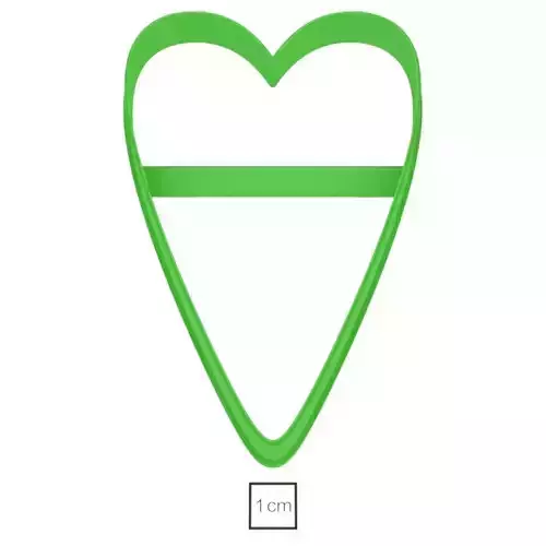 Tilda-Heart cookie cutter for professional