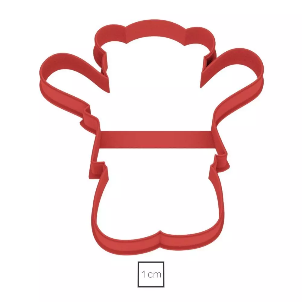 Bear in Love cookie cutter for professional Free 3D print model