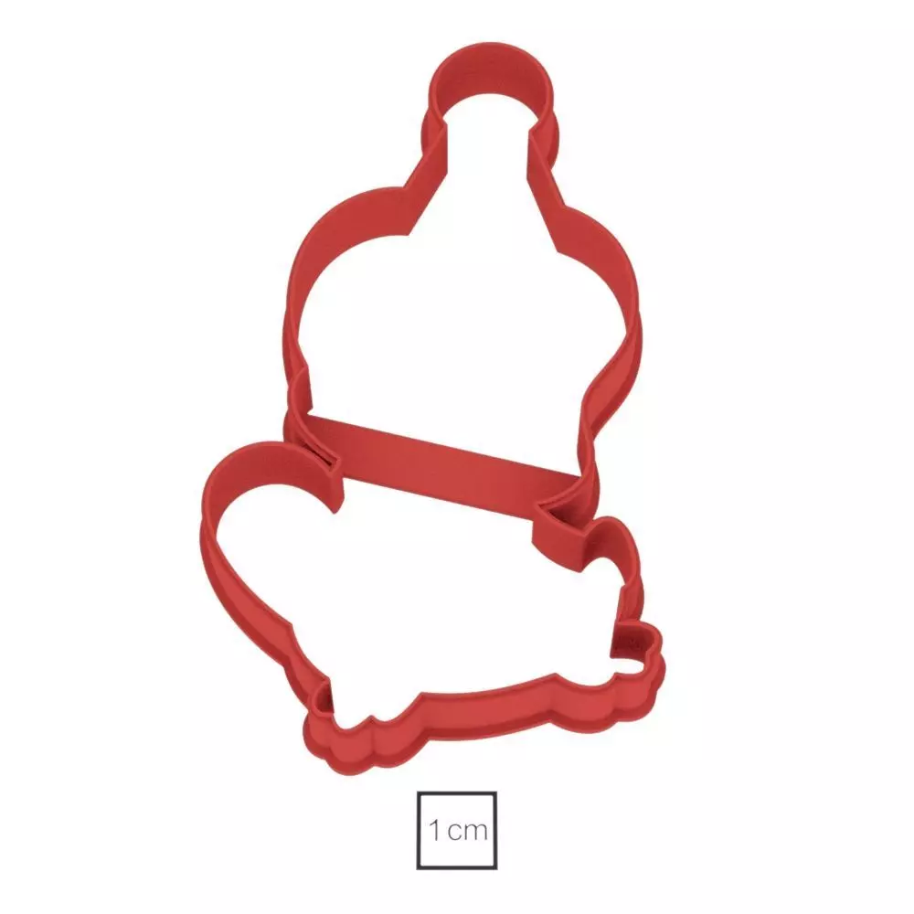 Penguin with a heart cookie cutter for professional Free 3D print model_0