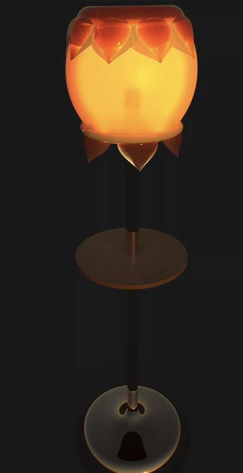 Molten Floor lamp 3D model