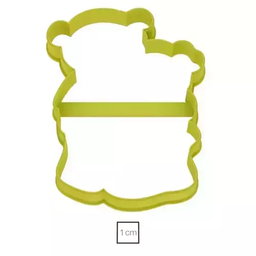 Bears Love cookie cutter for professional
