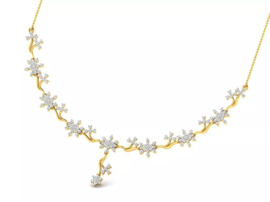 SILVER AND GOLD MANGALSUTRA 3D print model