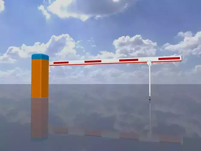 Parkhouse Barrier with Pendulum Support 3500mm High-Poly 