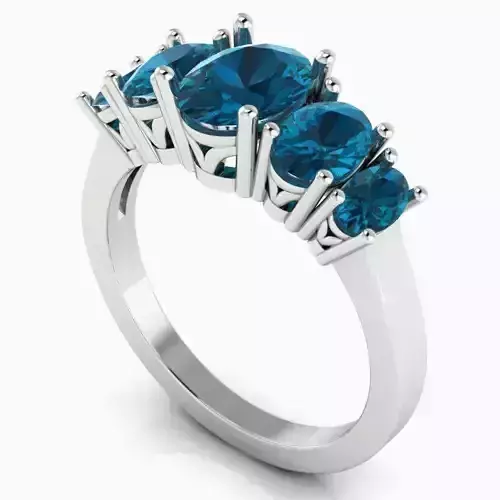 Five-Stone Oval Gem Ring RD0200