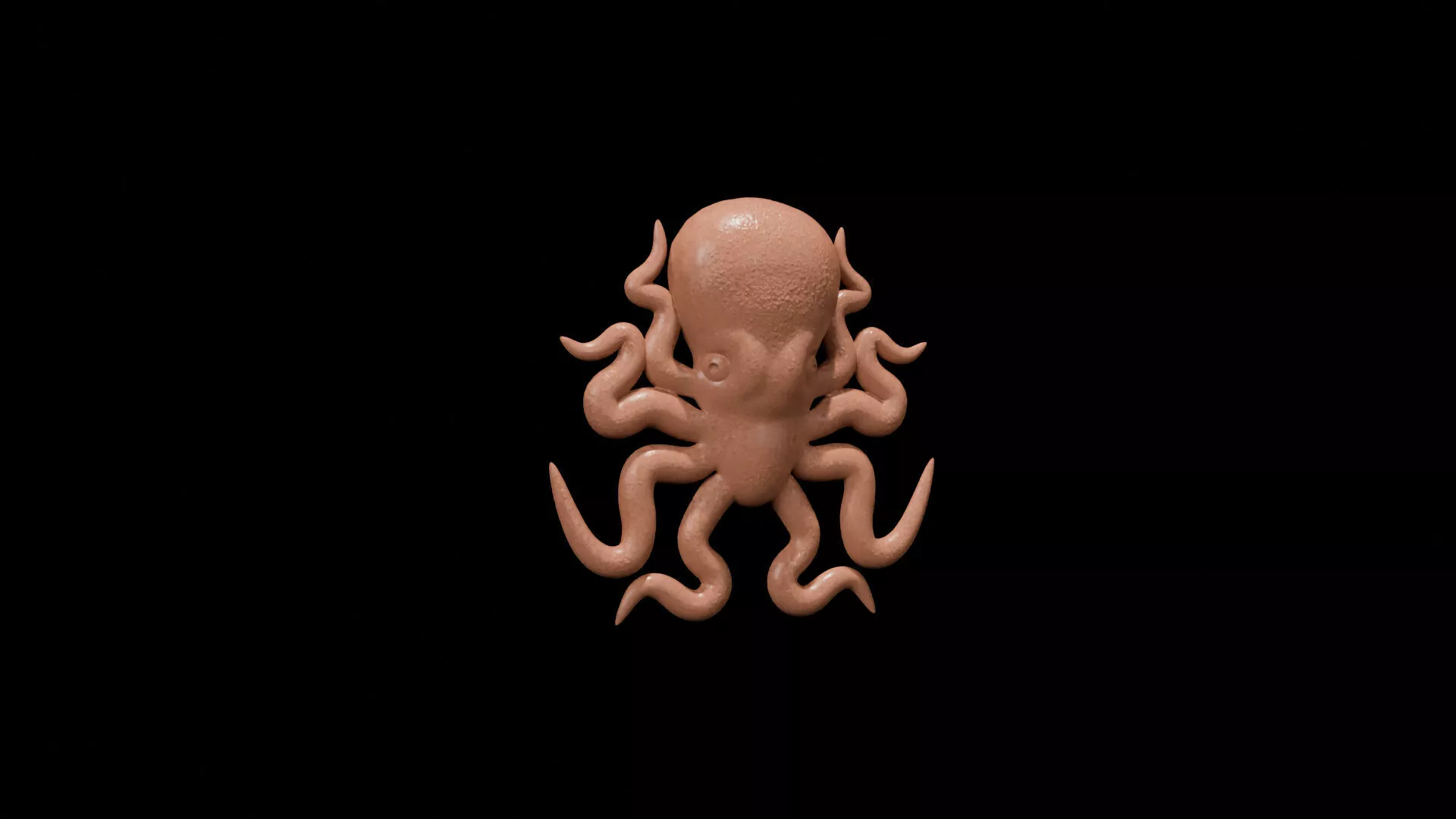 Octopus Pendant 35mm 3D Printable Marine Jewelry Model Free 3D print model