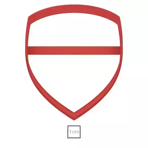 Shield cookie cutter for professional