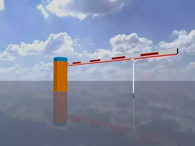 Parkhouse Barrier with Pendulum Support 4000mm High-Poly