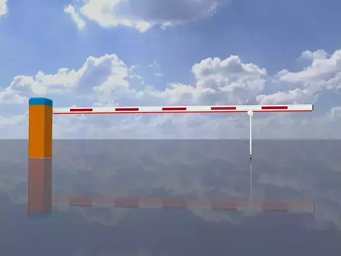 Parkhouse Barrier with Pendulum Support 5000mm High-Poly