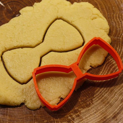 Tie-Butterfly cookie cutter for professional Free 3D print model