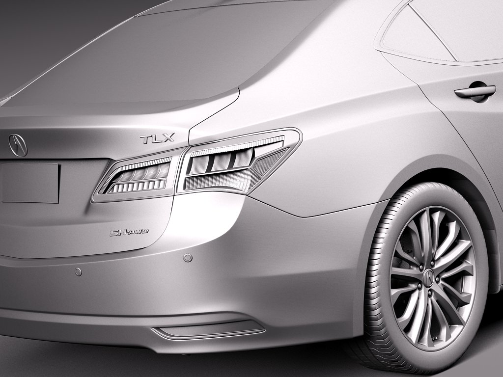 Acura TLX 2015 3D Model .max .obj .3ds .fbx .c4d .lwo .lw ...