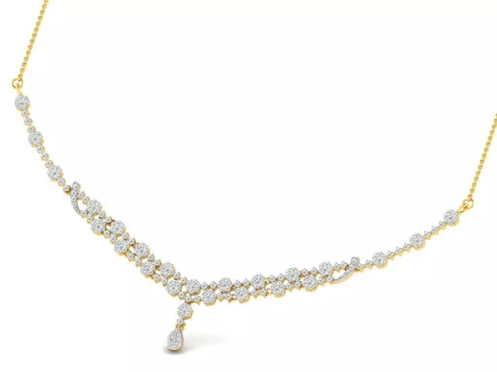 SILVER AND GOLD MANGALSUTRA 3D print model