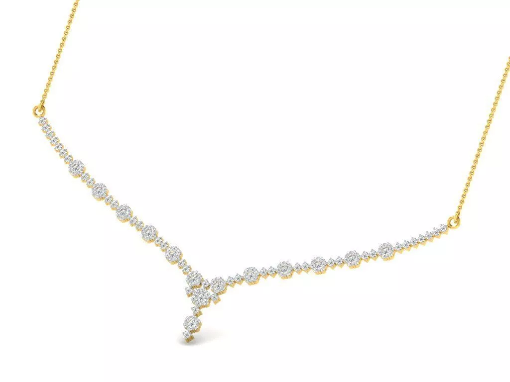 SILVER AND GOLD MANGALSUTRA 3D print model