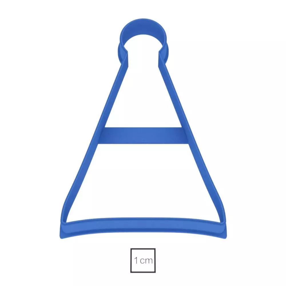 Cap for the birthday cookie cutter for professional Free 3D print model_0