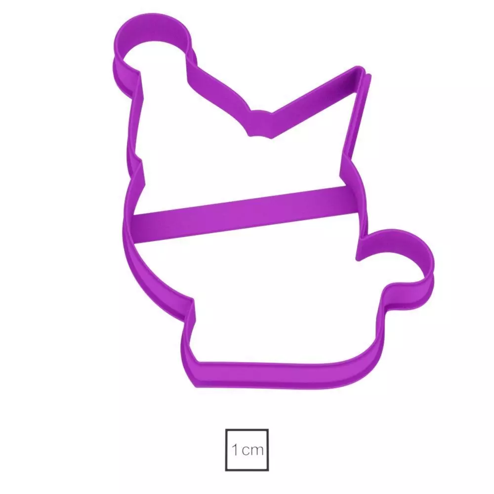 Holiday cat cookie cutter for professional Free 3D print model