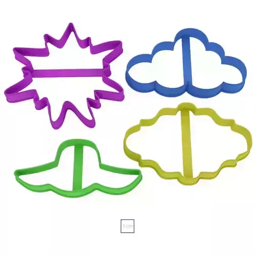 Set Happy Birthday cookie cutter for professional