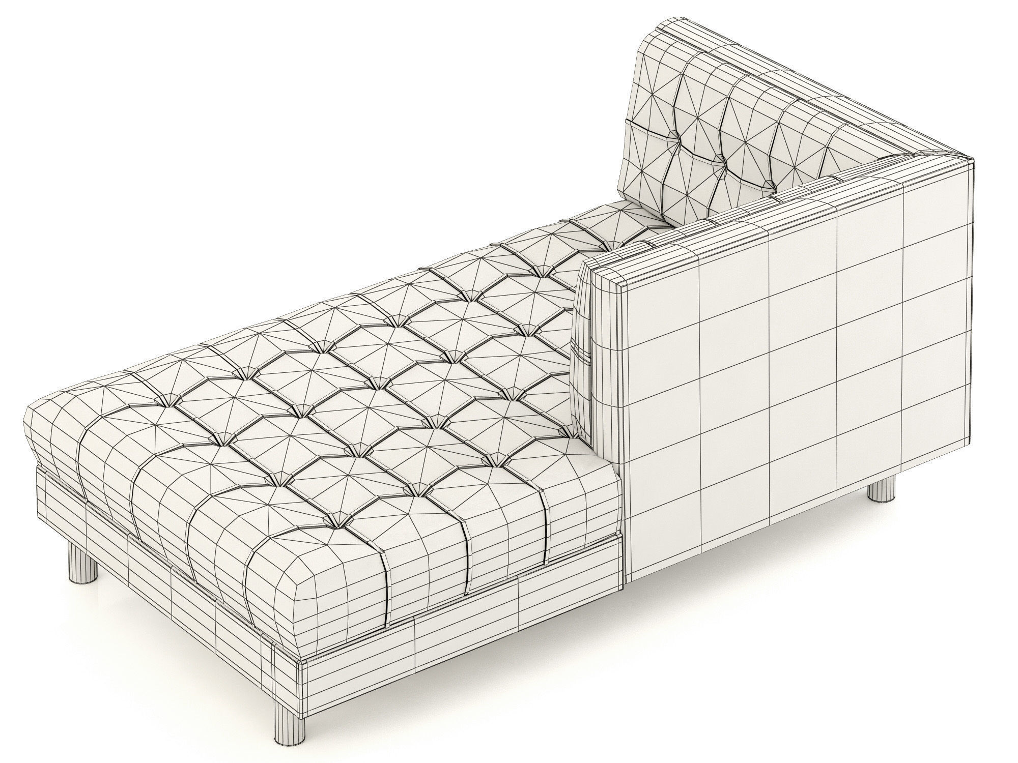 Bernhardt Dunhill Right Arm Chaise 3D model_10