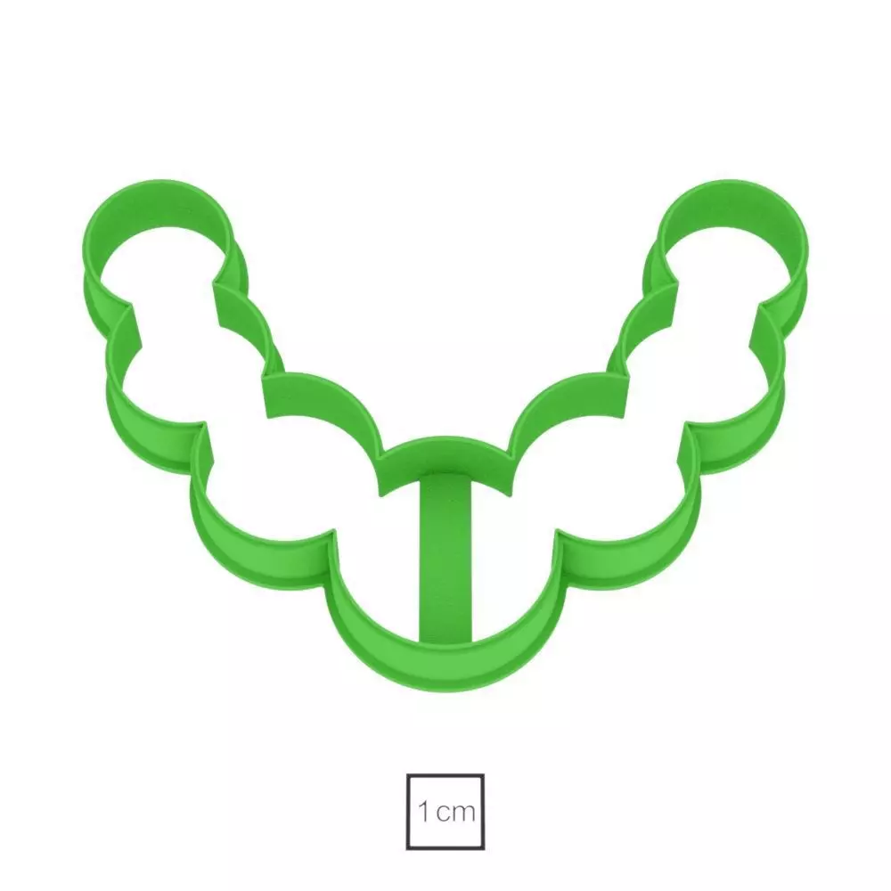 Beads cookie cutter for professional Free 3D print model