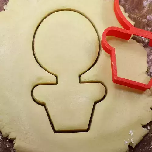 Flower in a pot cookie cutter for professional