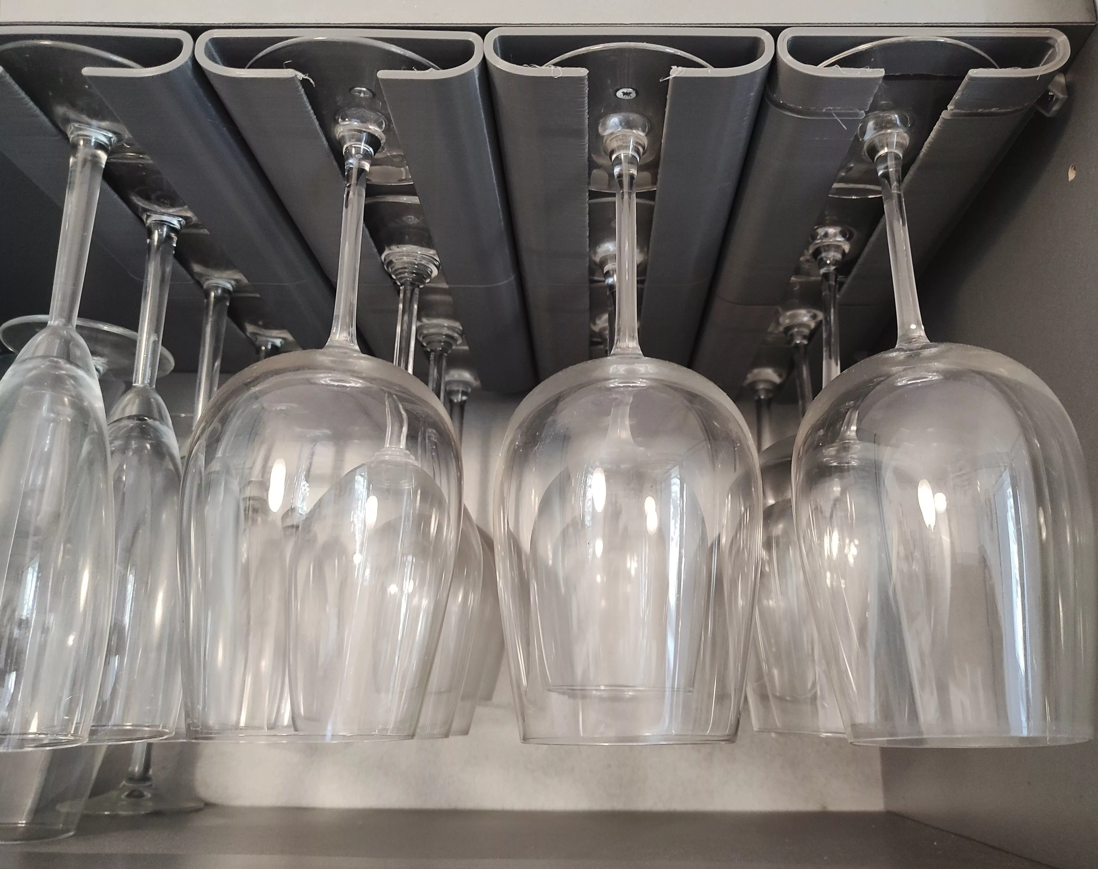 Modular Hanging Glass Rack - Keep Your Glasses Clean and Dry 3D print model