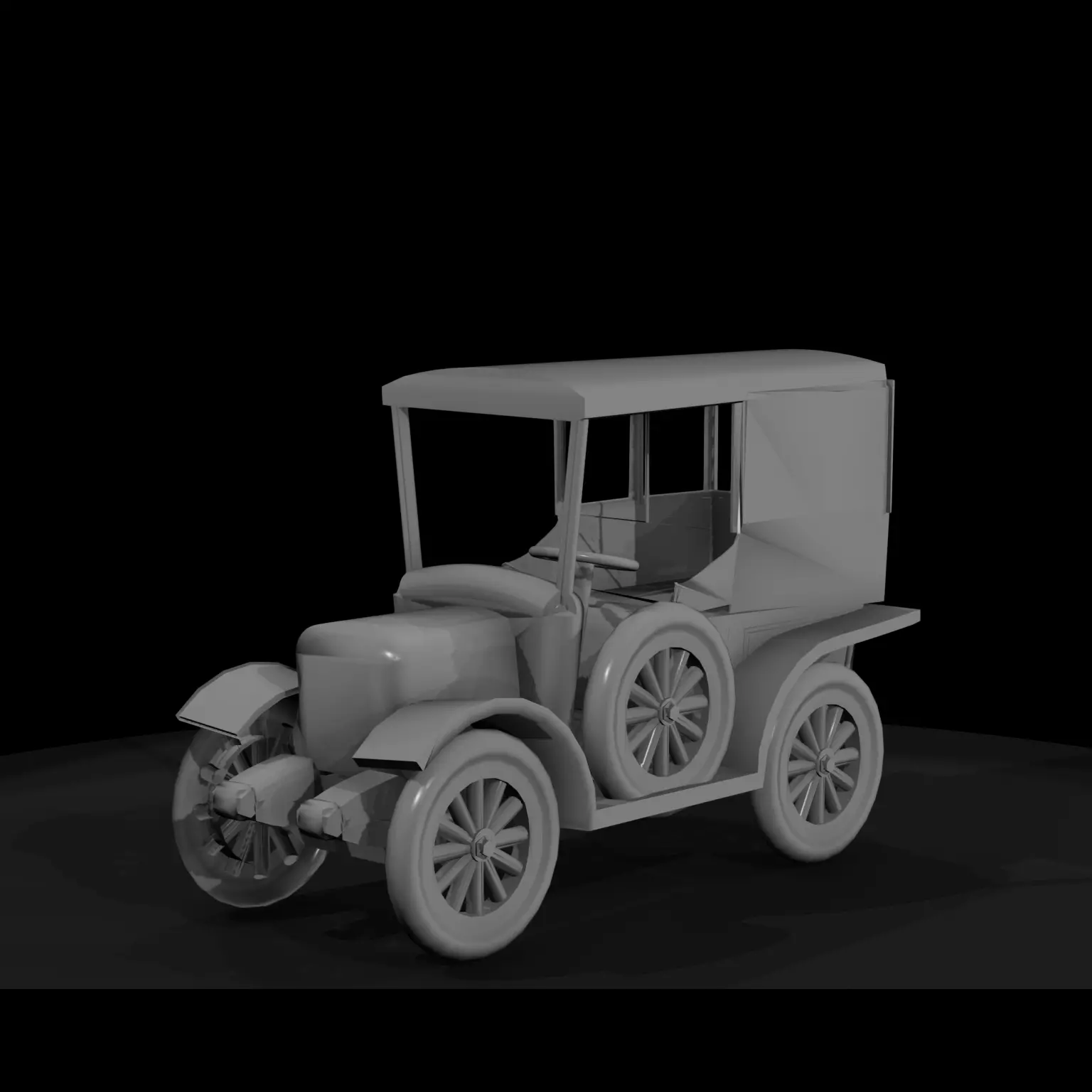 1-87 HO 1907 cadillac Printable STL 3D print model