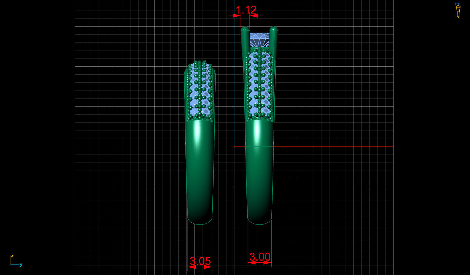 3D Engagment Rings Printable with Diamonds Free 3D print model_4