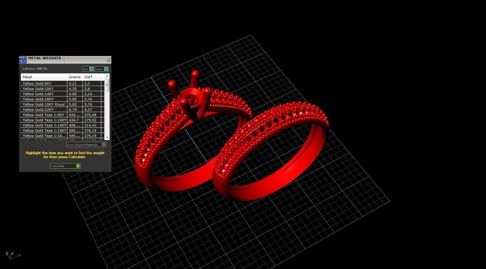 3D Engagment Rings Printable with Diamonds Free 3D print model_7