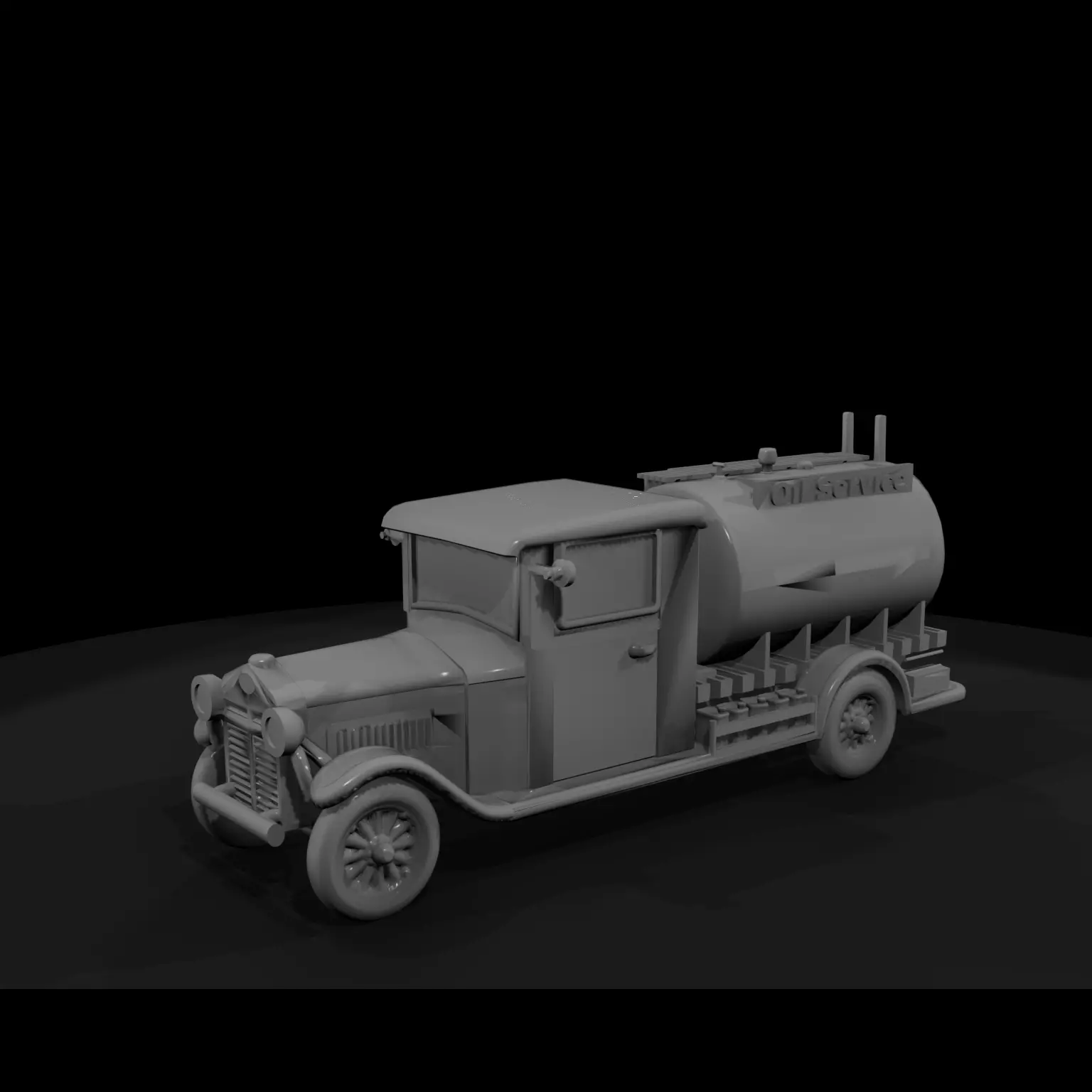 1-87 HO 1920 Oil service truck Printable STL 3D print model