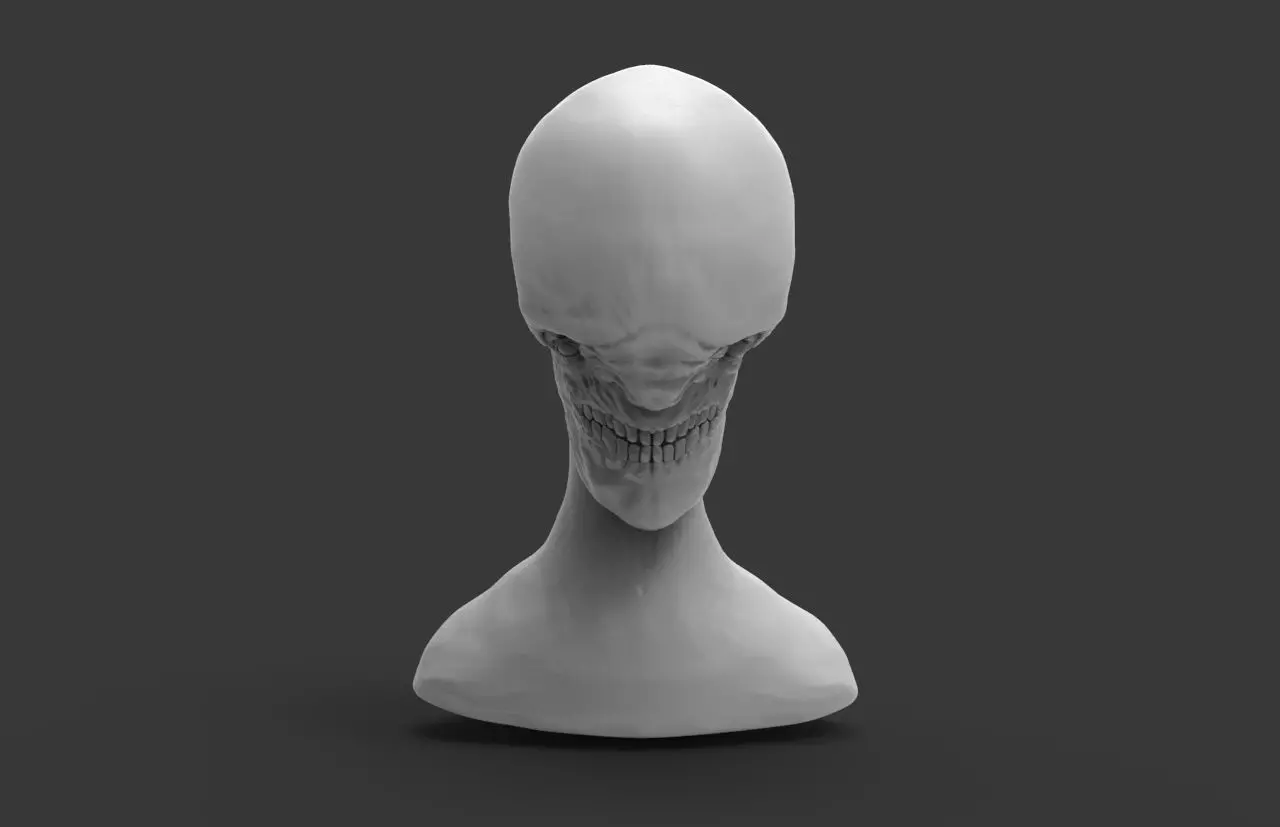 Creature Bust 1 3D model_0