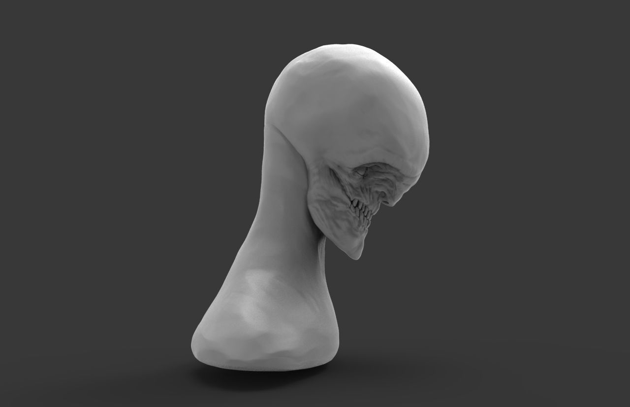 Creature Bust 1 3D model_3