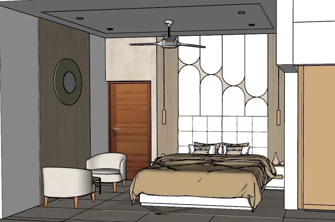 Bedroom design 3D model