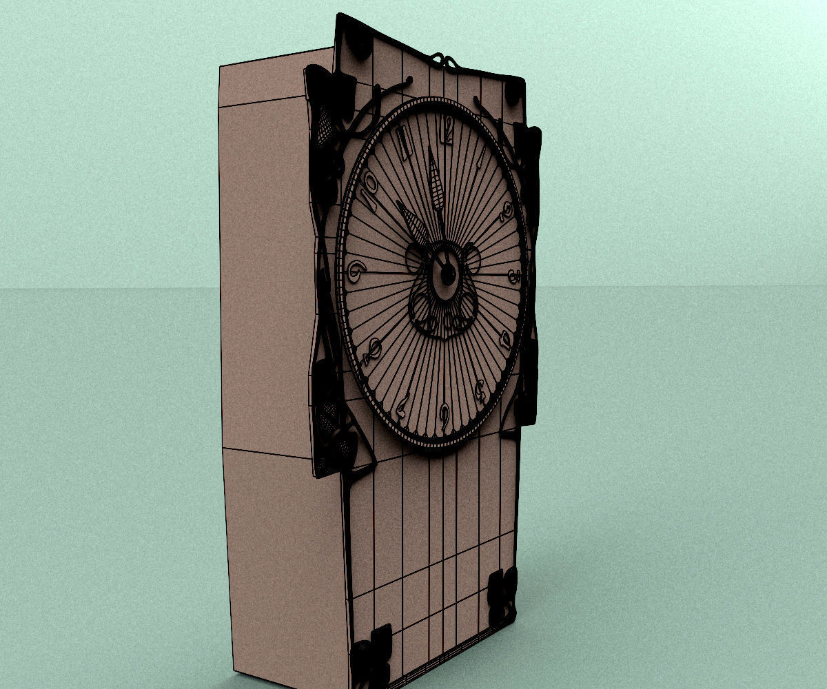 Archibald Knox Clock 3D model_7