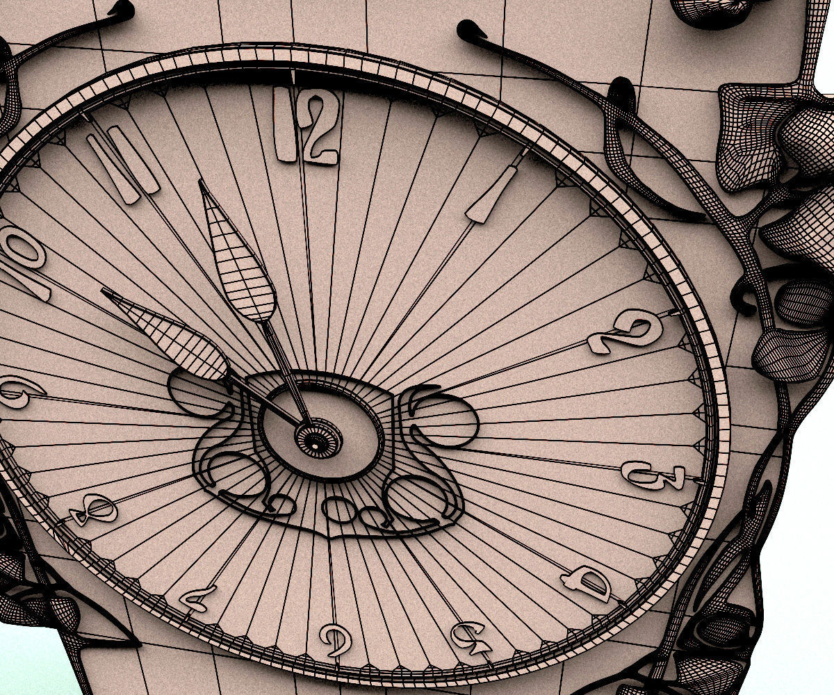 Archibald Knox Clock 3D model_8