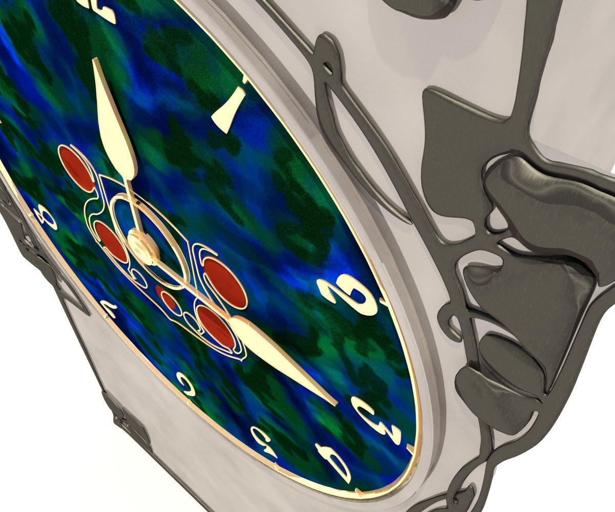 Archibald Knox Clock 3D model_3