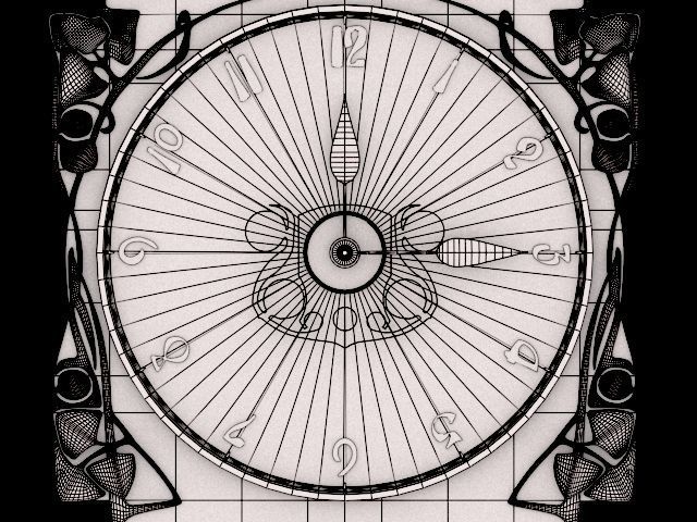 Archibald Knox Clock 3D model_6