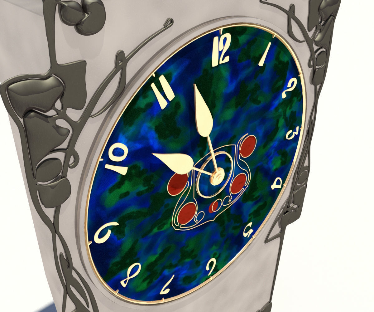 Archibald Knox Clock 3D model_2