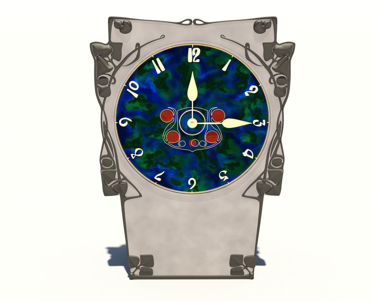 Archibald Knox Clock 3D model_1