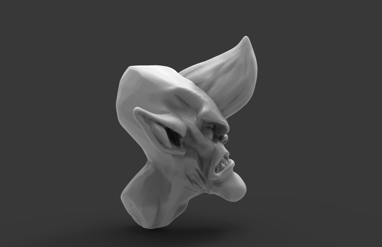 Orc Bust 3 3D model_1