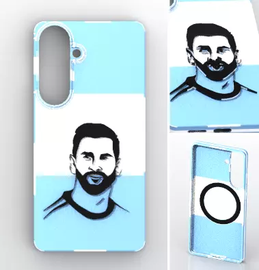 Magnetic Flag Athlete Phone Case 3D print model
