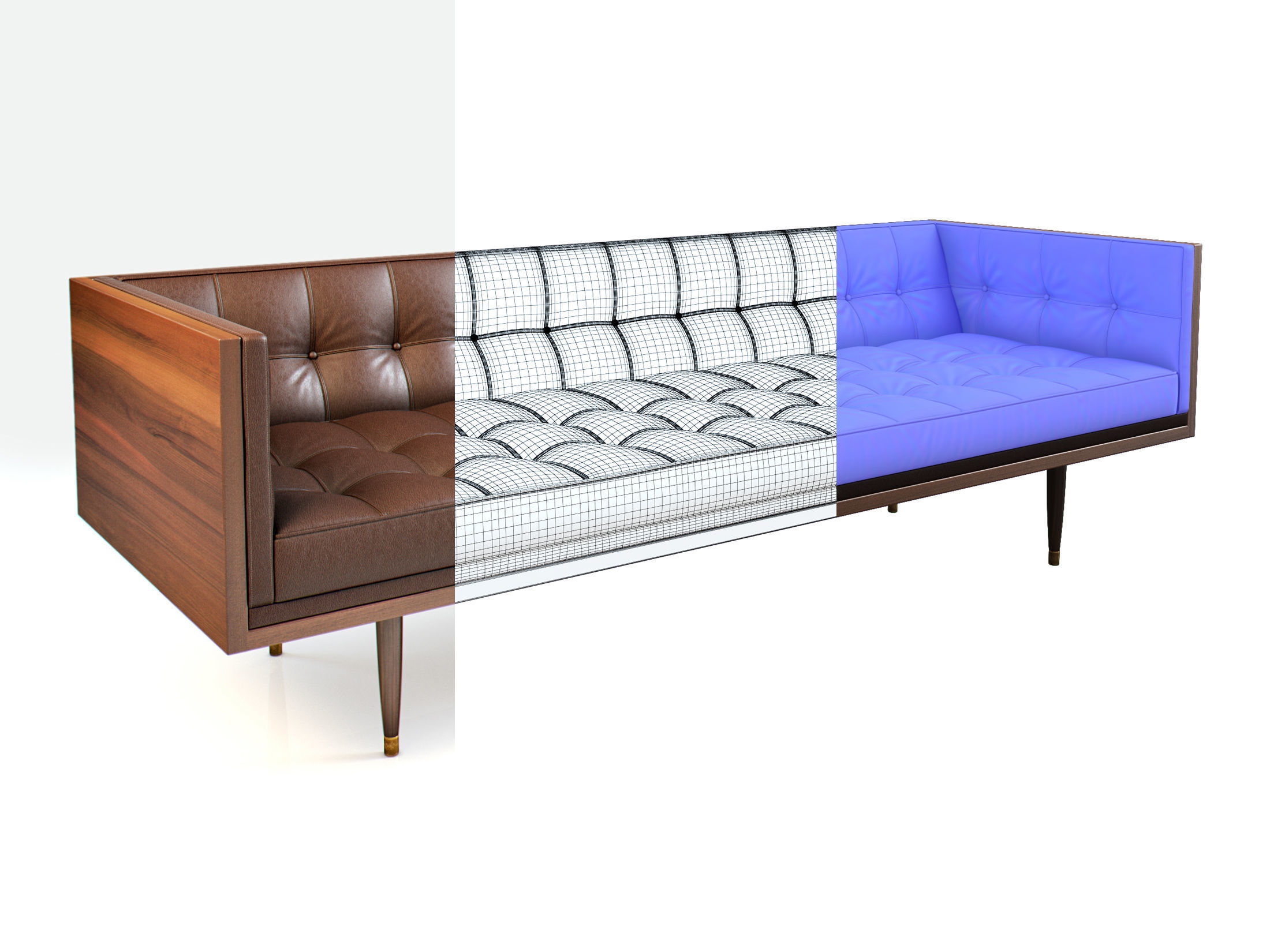 BOX LARGE SOFA 2200  3D model_9