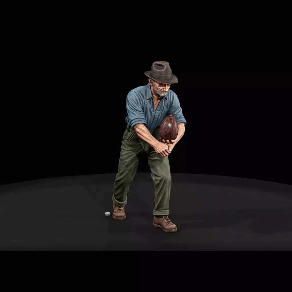 1920S FARMERS Irrigation worker 3D print model