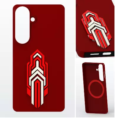 Futurist Chevron Magnetic Case 3D print model