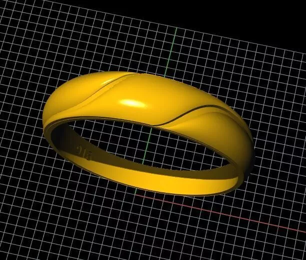 Couple Band Ring 3dm file 3D print model