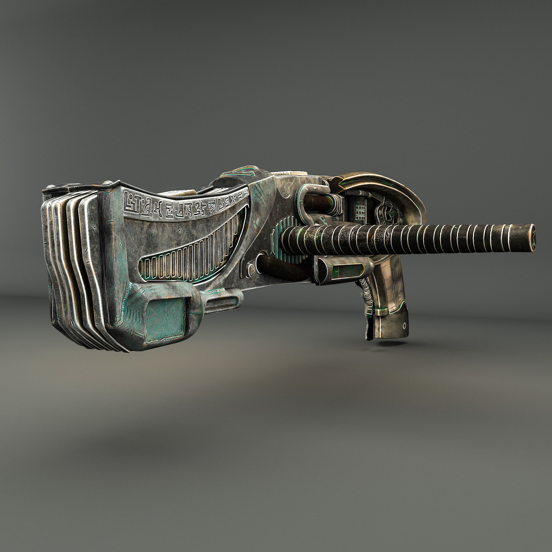 Riddicks Hero Shotgun Low-poly 3D model_2