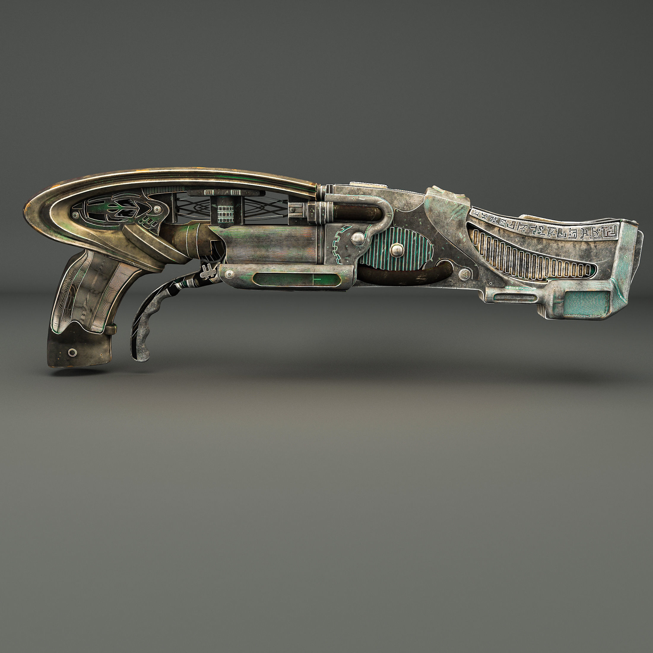 Riddicks Hero Shotgun Low-poly 3D model_1