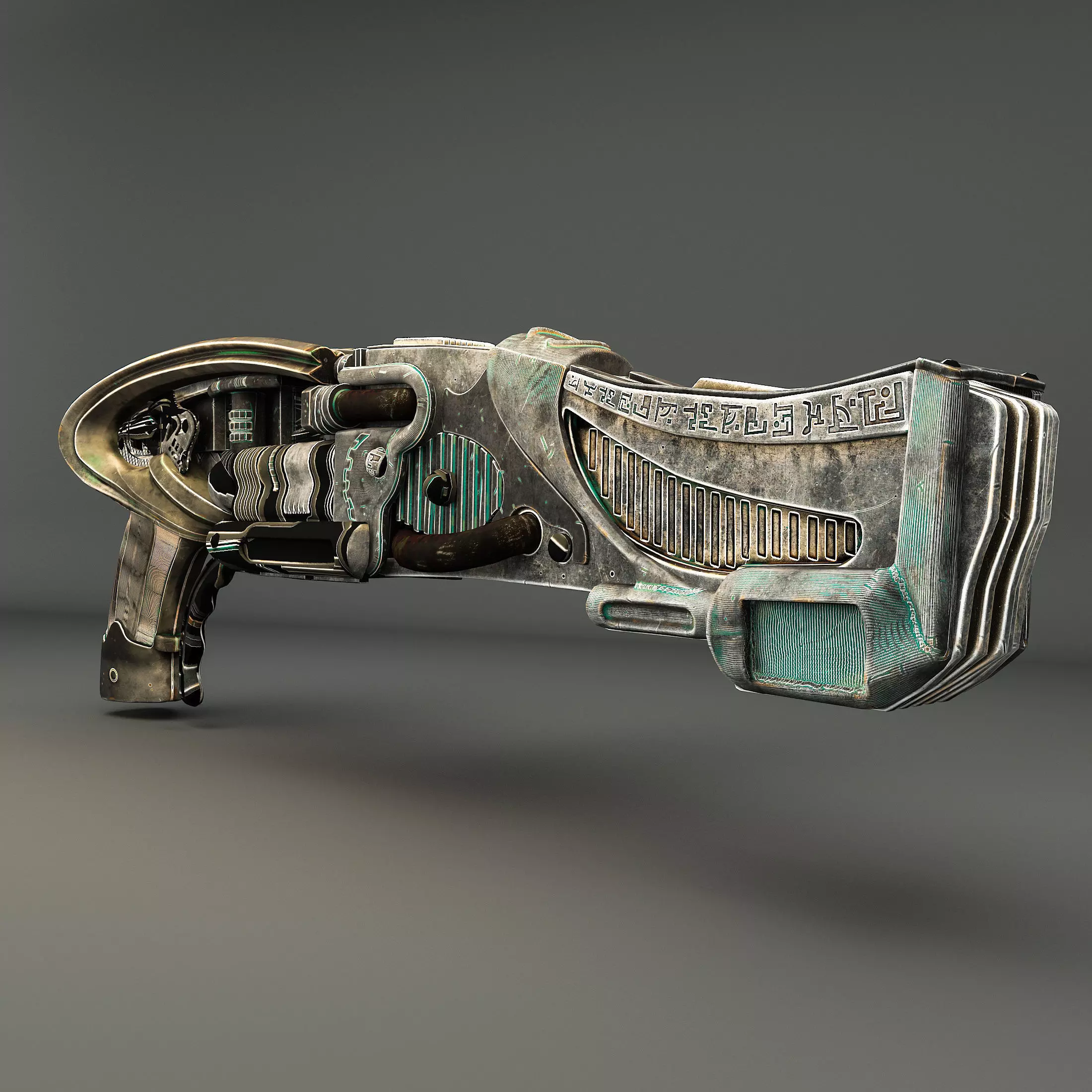 Riddicks Hero Shotgun Low-poly 3D model_0