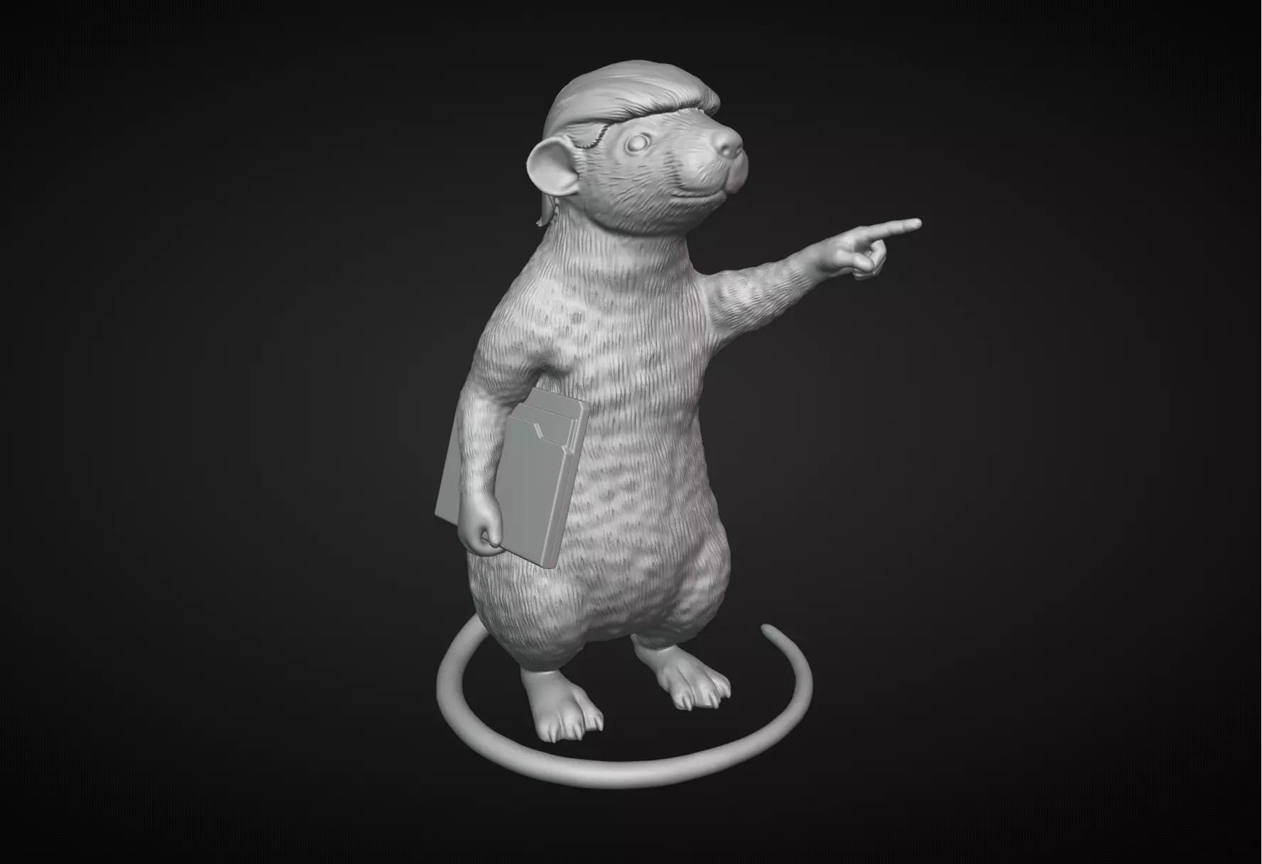 Rat Holding a File 3D print model