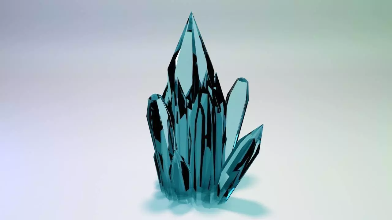 kristal glass crystal Low-poly 3D model