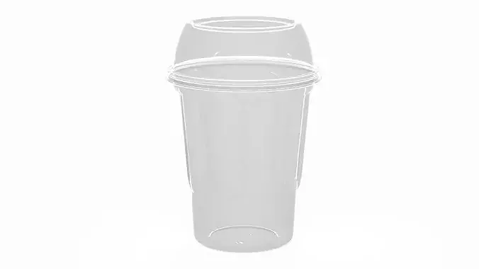 McDonalds McSundae Plastic Dessert Cup 3D model 2