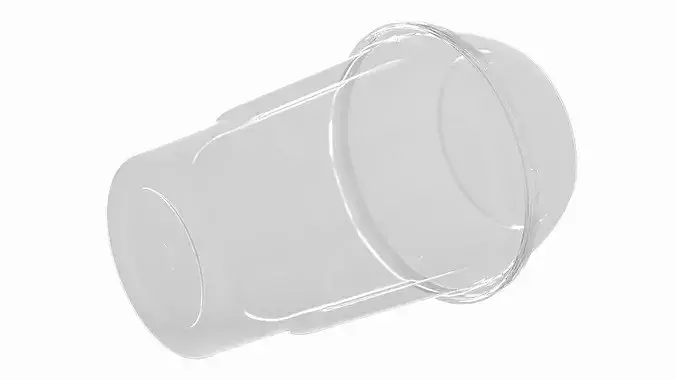 McDonalds McSundae Plastic Dessert Cup 3D model 6